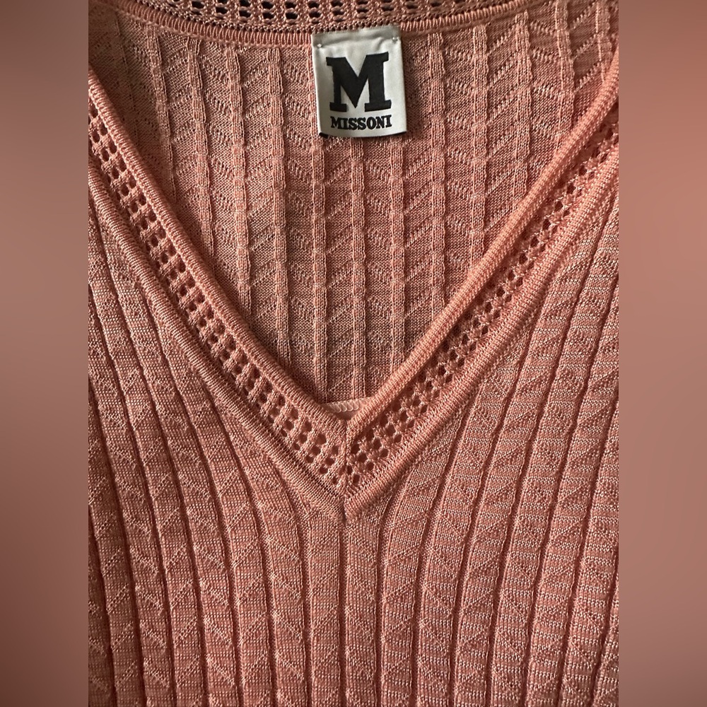 Missoni M Sleeveless Blush Pink Knit Dress - Size S - Picture 5 of 7